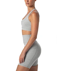 grey sports bra